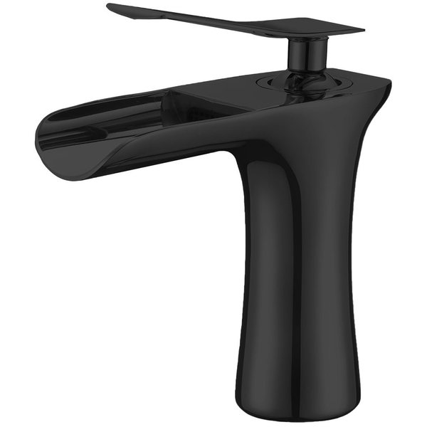 Novatto VANDY Single Lever Lav Faucet in Matte Black GF-365SMB